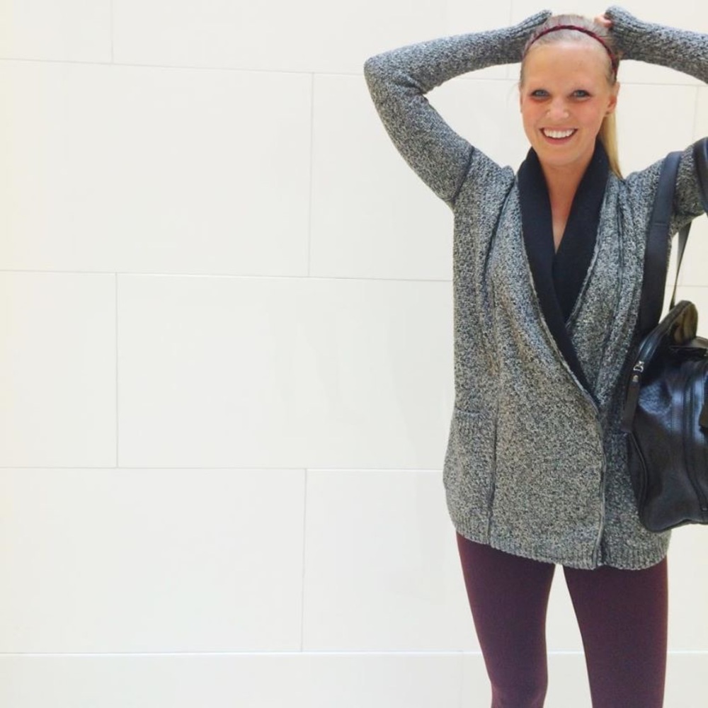 Lululemon // Post Practice Cardigan in Ghost